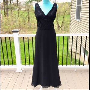 Black Full-Length Dress by Karen Miller New York